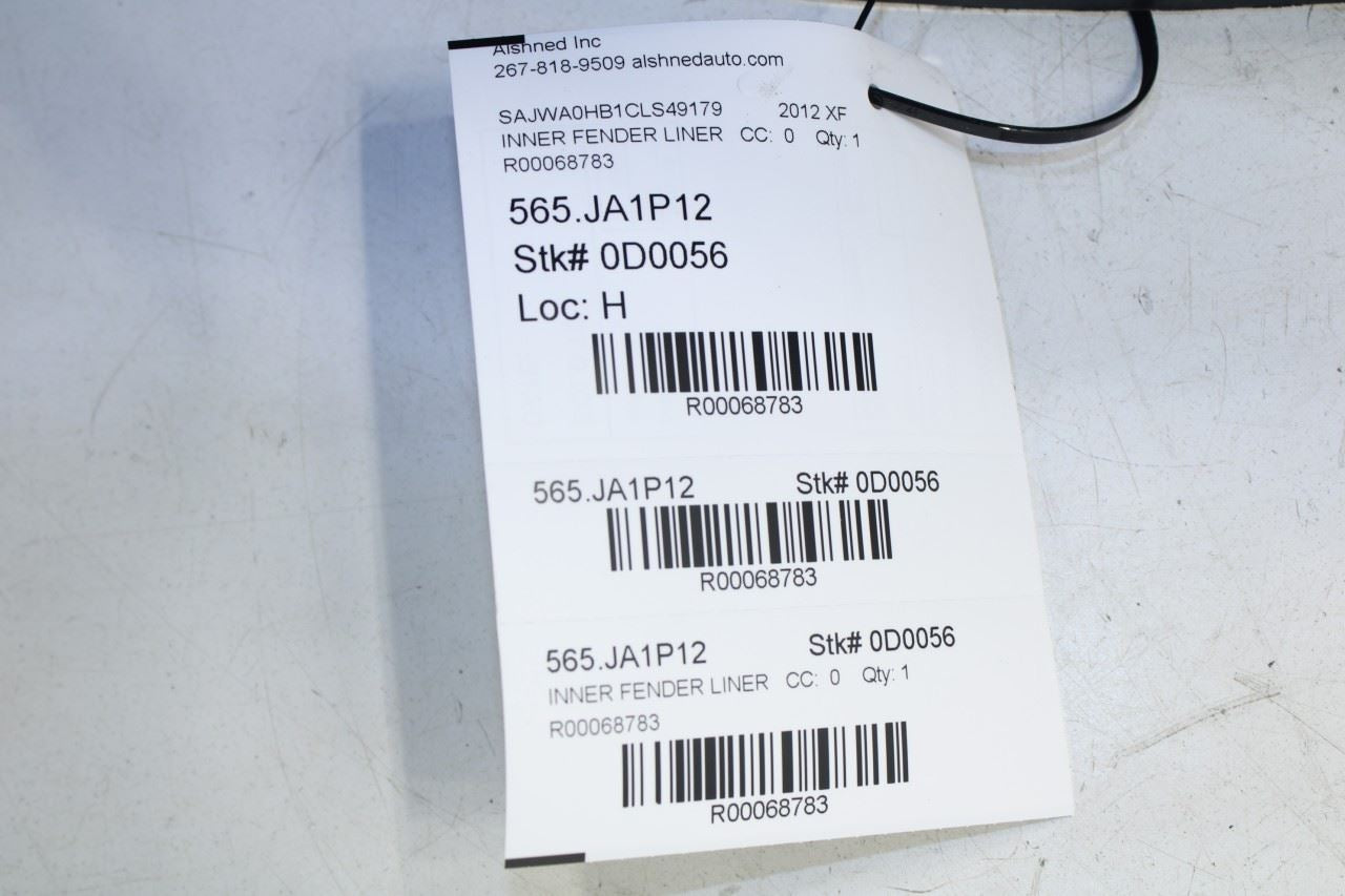 2012-2015 Jaguar XF Portfolio Front Left Wheelhouse Liner Splash Shield C2Z22404 - Alshned Auto Parts