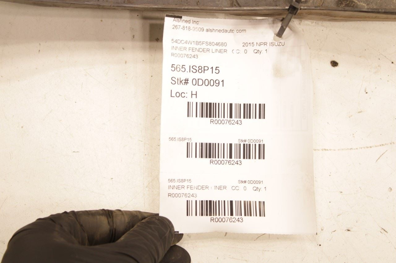 2012-2020 ISUZU NPR HD Front Right Passenger Side Wheelhouse Liner Splash Shield - Alshned Auto Parts