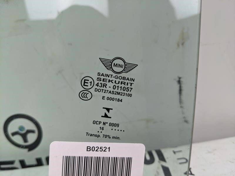 2016-2019 Mini Cooper Clubman Front Right Door Window Glass 51-33-7-344-132 OEM - Alshned Auto Parts