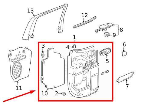 19-21 Chevy Silverado 1500 Double Cab Rear Right Door Trim Panel 84959864 *ReaD* - Alshned Auto Parts