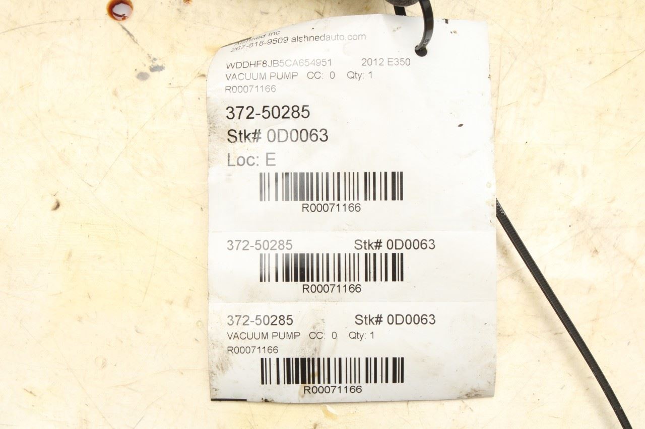 2012-2016 Mercedes-Benz E350 Sport 4MATIC 3.5L Engine Vacuum Pump 276230026564 - Alshned Auto Parts