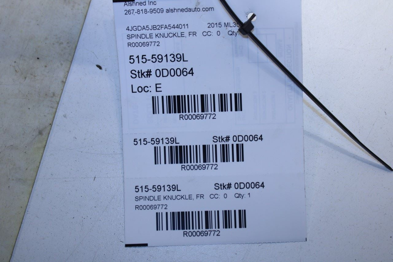 2012-2015 Mercedes-Benz ML350 Front Left Side Spindle Knuckle Hub 166-330-09-20 - Alshned Auto Parts