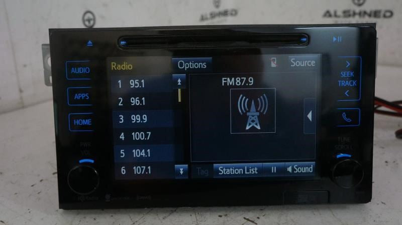 16-19 Toyota Prius Panasonic Navi Radio Faceplate Control w Receiver and Display4