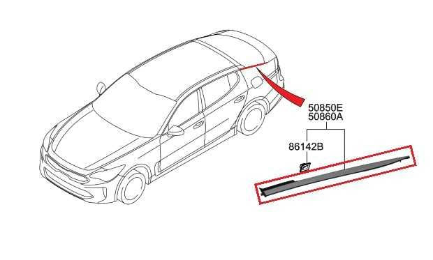18-21 Kia Stinger GT2 Rear Right and Left Quarter Panel Garnish 87860J5000 *ReaD - Alshned Auto Parts