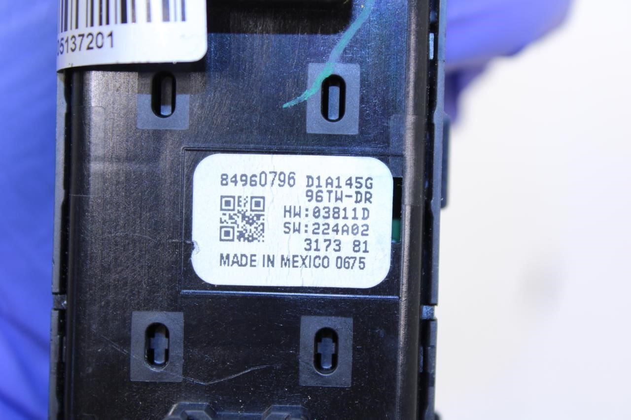 2024 Cadillac XT4 Premium Front Left Door Master Power Window Switch 84960796 - Alshned Auto Parts