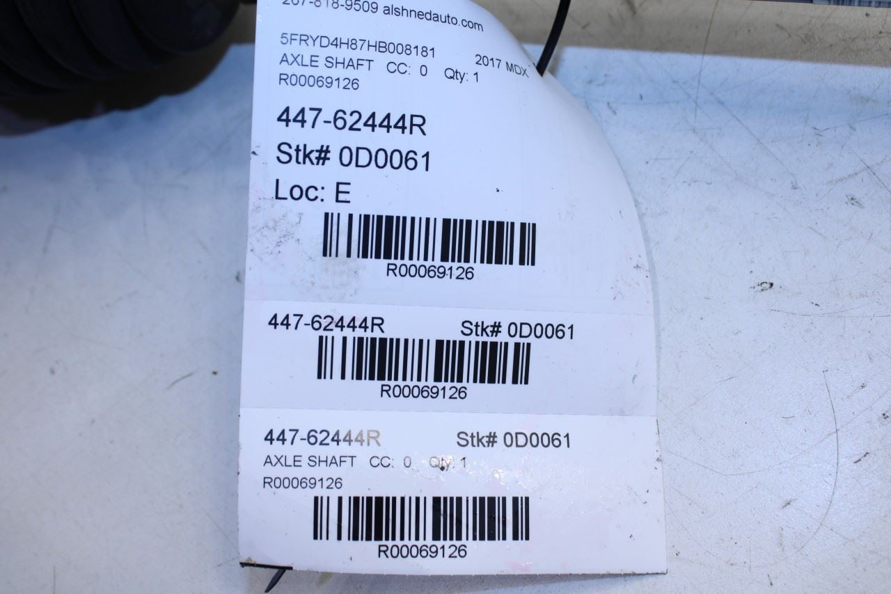 2016-20 Acura MDX Advance AWD Front Right CV Axle Drive Half Shaft 44305-TZ5-A3R - Alshned Auto Parts