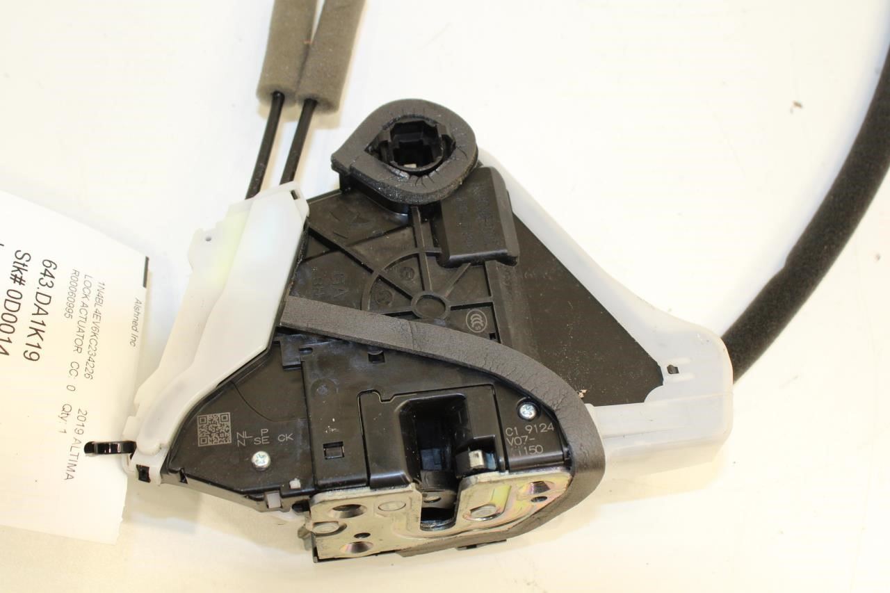 2018-24 Nissan Altima SL Front RH Side Door Lock Latch Actuator 80500-6CA0B OEM - Alshned Auto Parts