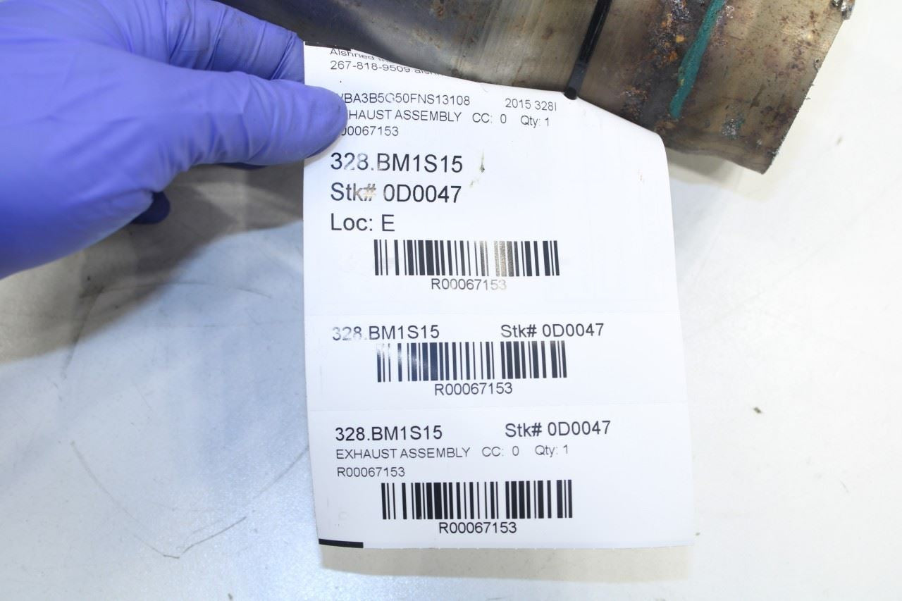 13-16 BMW 328i xDrive SULEV 2.0L Center Exhaust System Muffler Resonator 7602286 - Alshned Auto Parts