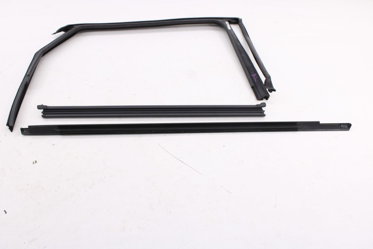 2019-26 Volkswagen Jetta SE Rear Left Door Run Channel w/ Belt Weatherstrip Set - Alshned Auto Parts