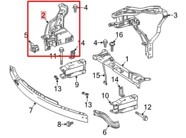 10-13 Mercedes-Benz E350 4Matic Front Right Headlight Support Bracket Frame Set - Alshned Auto Parts