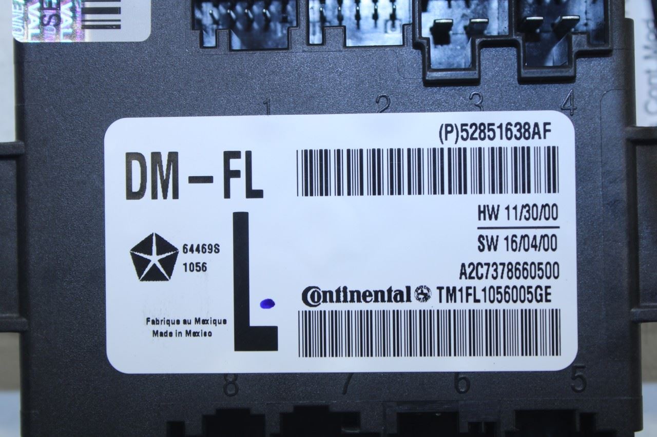 2017-21 Maserati Ghibli 3.0L RWD Front Driver Left Side Door Control Module ECU - Alshned Auto Parts