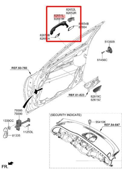 2018-2023 Kia Stinger GT1 Front Left Side Door Exterior Handle 82651-J5210 OEM - Alshned Auto Parts