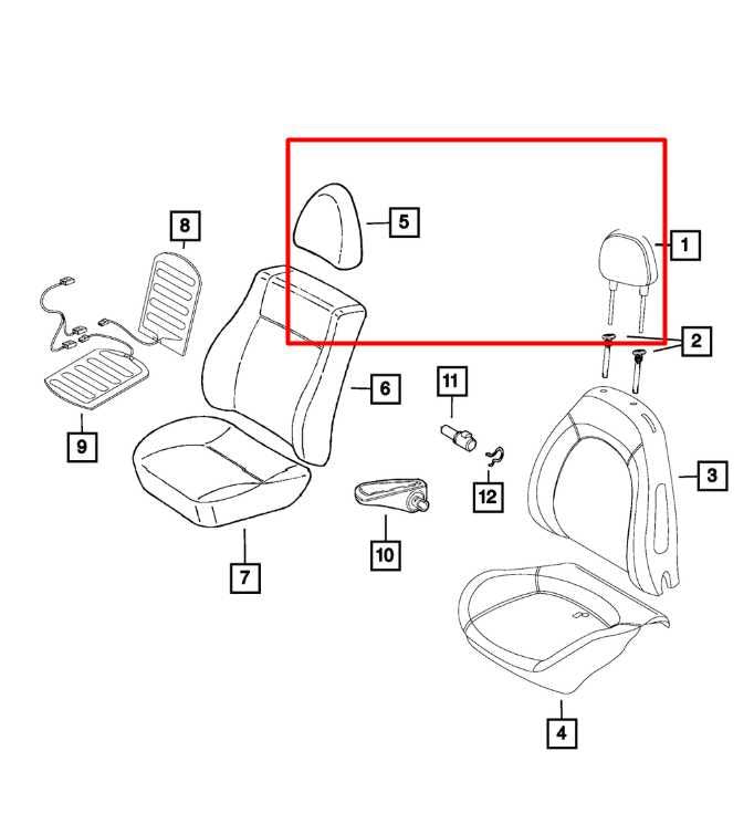 2015-22 RAM Promaster City Front Right or Left Side Seat Headrest 68275667AA OEM - Alshned Auto Parts
