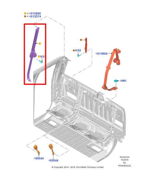 15-17 Ford F150 Super Cab Lariat Rear RH or LH Side 2nd Row Seat Belt Retractor - Alshned Auto Parts