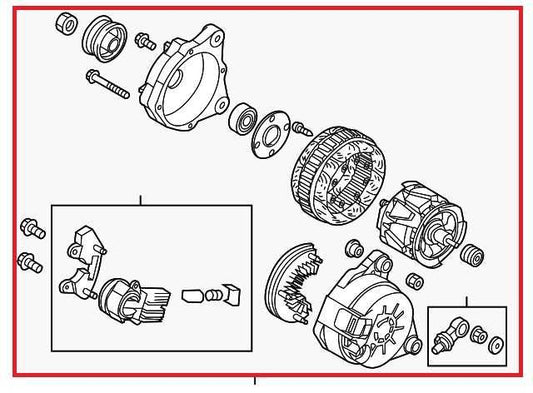 2021-2025 Mazda CX-30 2.5 S 2.5L Alternator Generator PGH4-18-300 OEM - Alshned Auto Parts