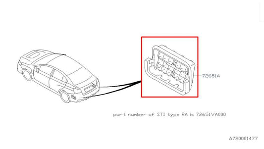 18-21 Subaru WRX Premium Rear RH and Left Quarter Panel Air Pressure Vent Grille - Alshned Auto Parts