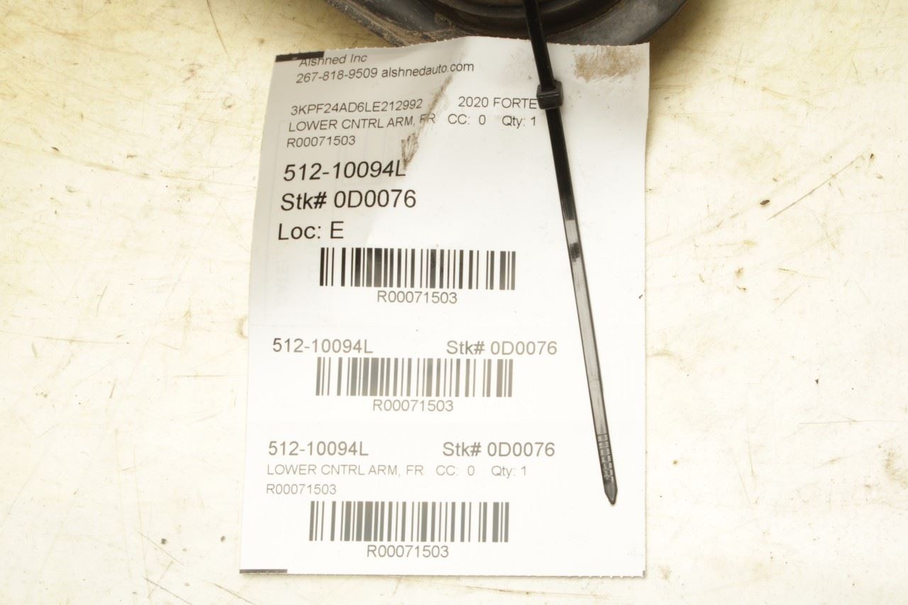 19-24 Kia Forte LXS 2.0L FWD Front Left Driver Side Lower Control Arm 54500F2AA0 - Alshned Auto Parts