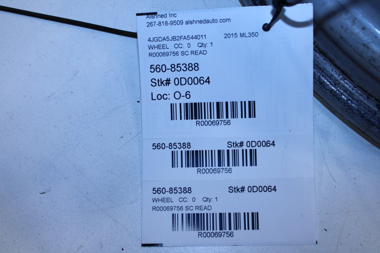 12-15 Mercedes-Benz ML350 Alloy Wheel R19x8 5 Twin Spoke 166-401-07-02 OEM *ReaD - Alshned Auto Parts