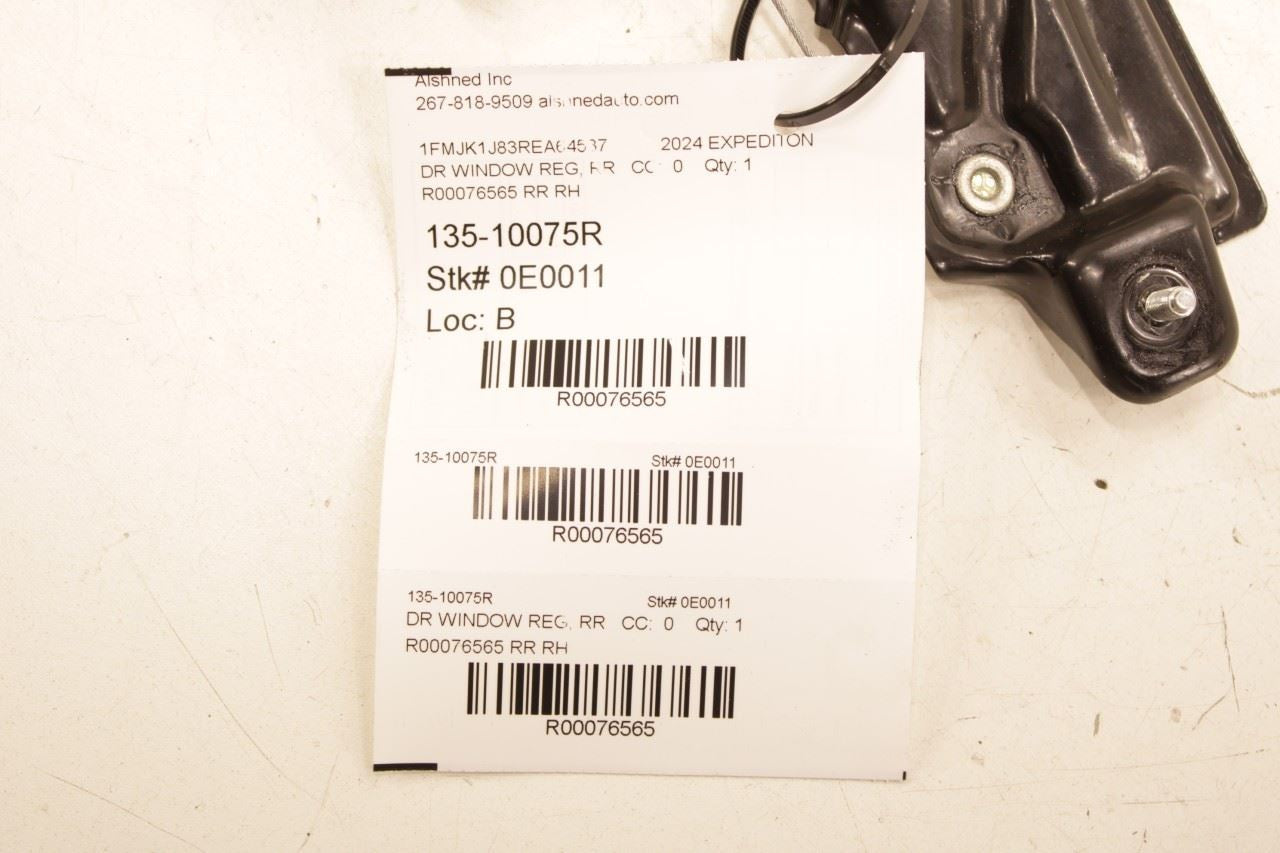 2018-2026 Ford Expedition MAX XLT Rear Right Side Door Window Regulator w/ Motor - Alshned Auto Parts