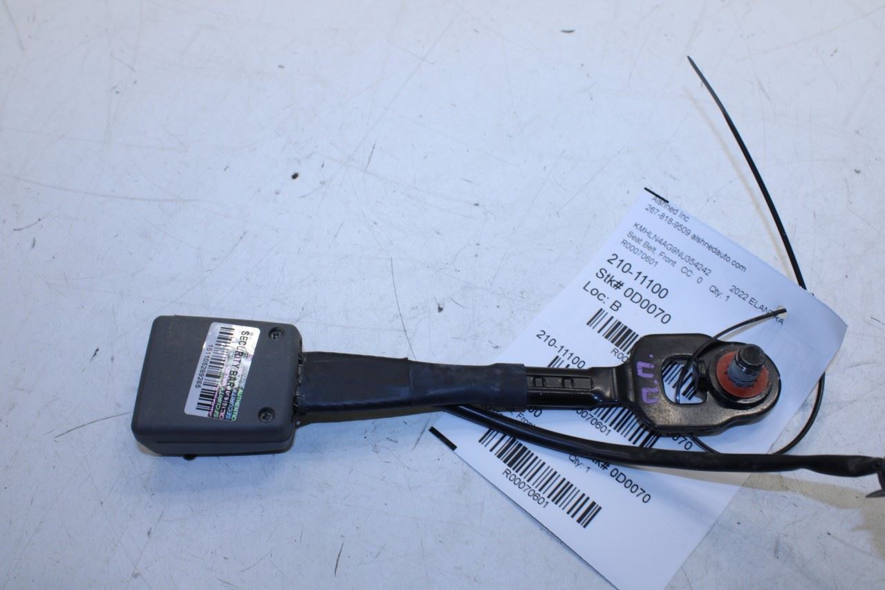 2021-23 Hyundai Elantra SEL 2.0L FWD Front Passenger Right Side Seat Belt Buckle - Alshned Auto Parts