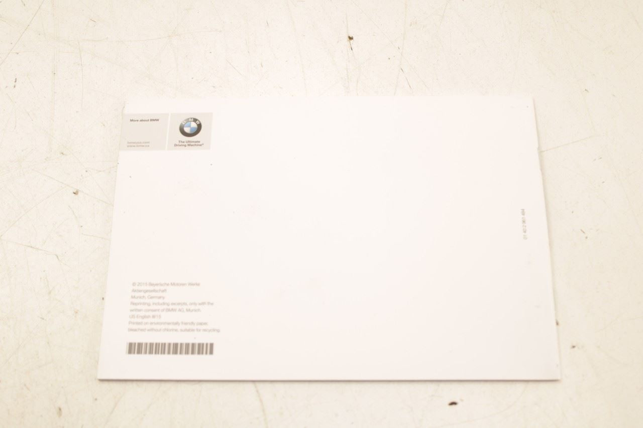2016 BMW X3 xDrive28i Owners Manual Set with Case R72837 - Alshned Auto Parts