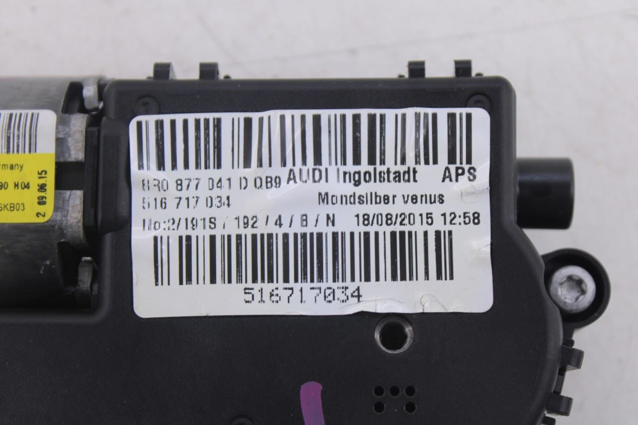 09-17 Audi Q5 Premium Roof Power Sliding Glass Sunroof Motor Set of 2 7N0959591B8