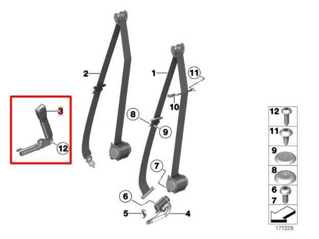 2010-2012 BMW 750Li xDrive 4.4L AWD Front Passenger Right Side Seat Belt Buckle - Alshned Auto Parts