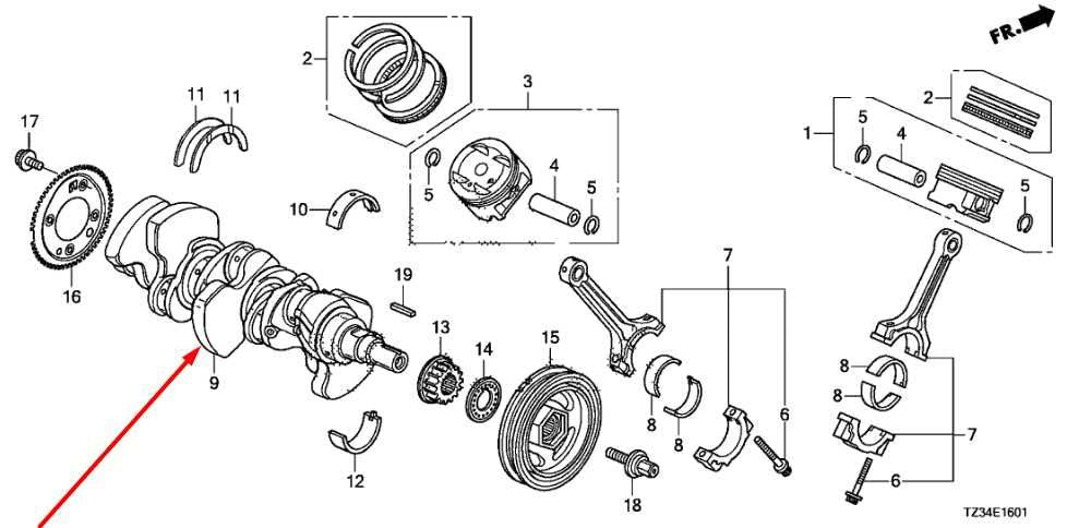 2015-2020 Acura TLX Tech 3.5L Engine Motor Crankshaft 133105J6A00 OEM1