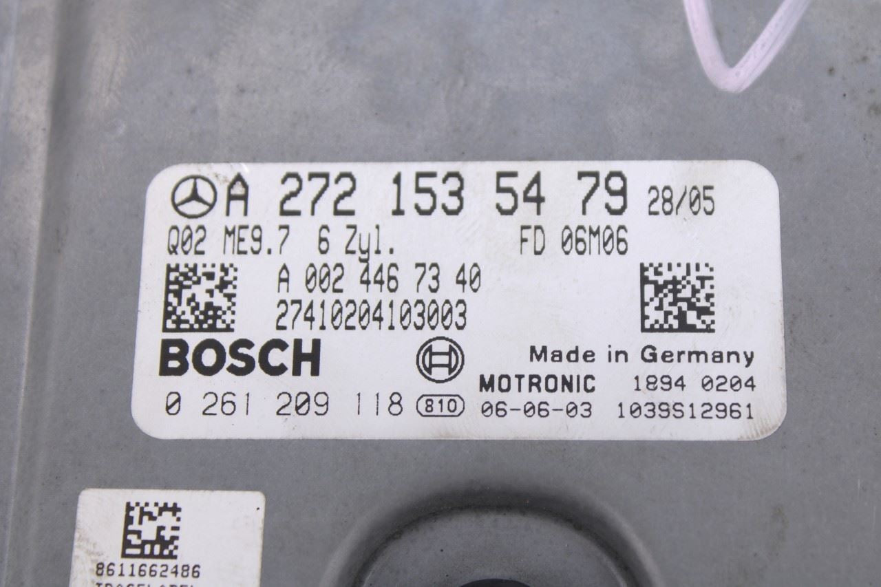 2006-2009 Mercedes-Benz CLK 350 3.5L Engine Computer Control Module ECU ECM OEM8