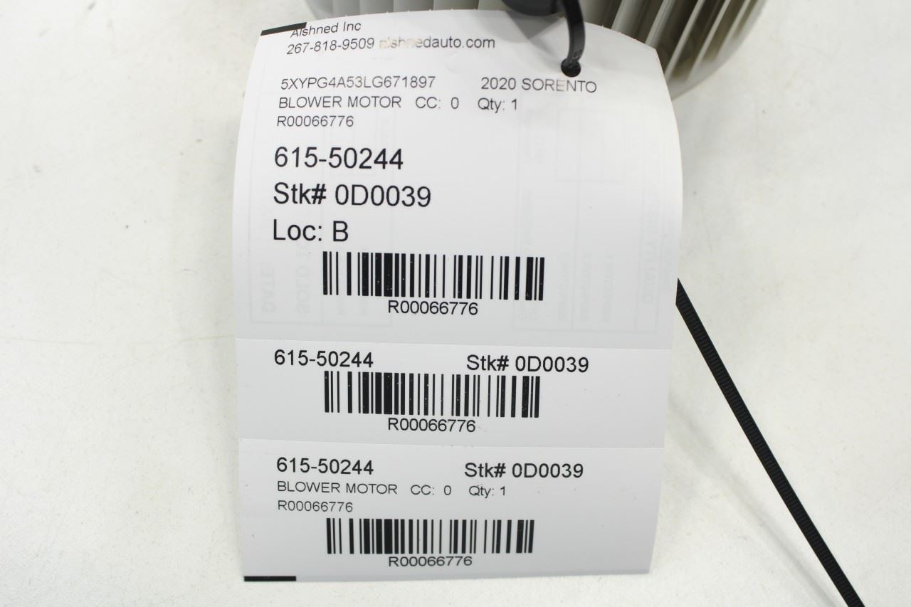 2011-2020 KIA Sorento LX 3.3L HVAC AC Blower Fan Motor 97113-1U000 OEM - Alshned Auto Parts