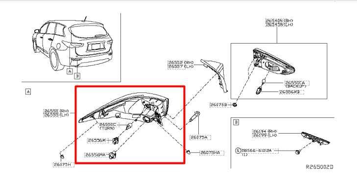 2016-2020 Infiniti QX60 Rear Left Side Outer Tail Light Lamp LED 26555-9NC0A OEM - Alshned Auto Parts
