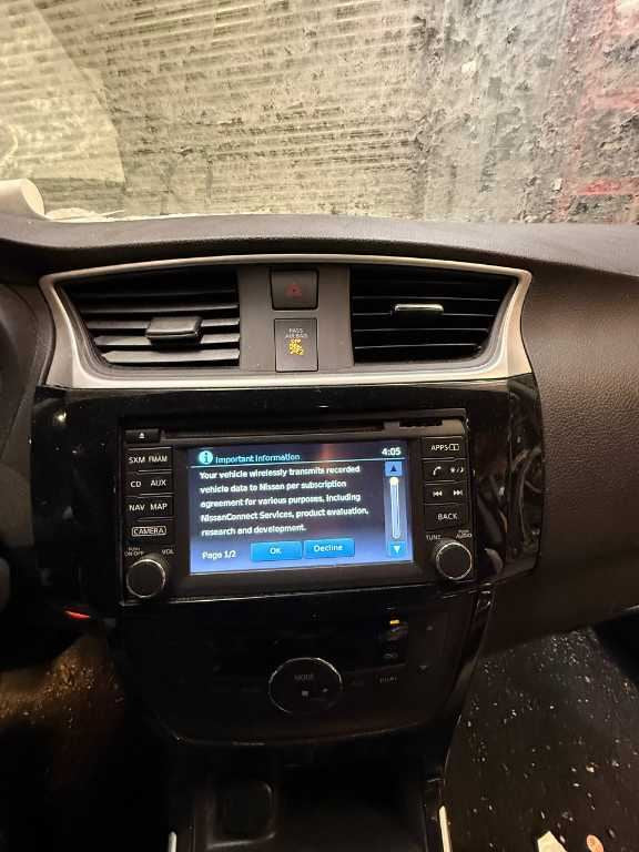16-19 Nissan Sentra SL Navi Radio Faceplate Control w/ Receiver and 5.8 Display - Alshned Auto Parts