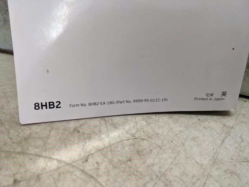 2019 Mazda CX-9 Owners Manual with Case 8HB2-EA-18G OEM - Alshned Auto Parts