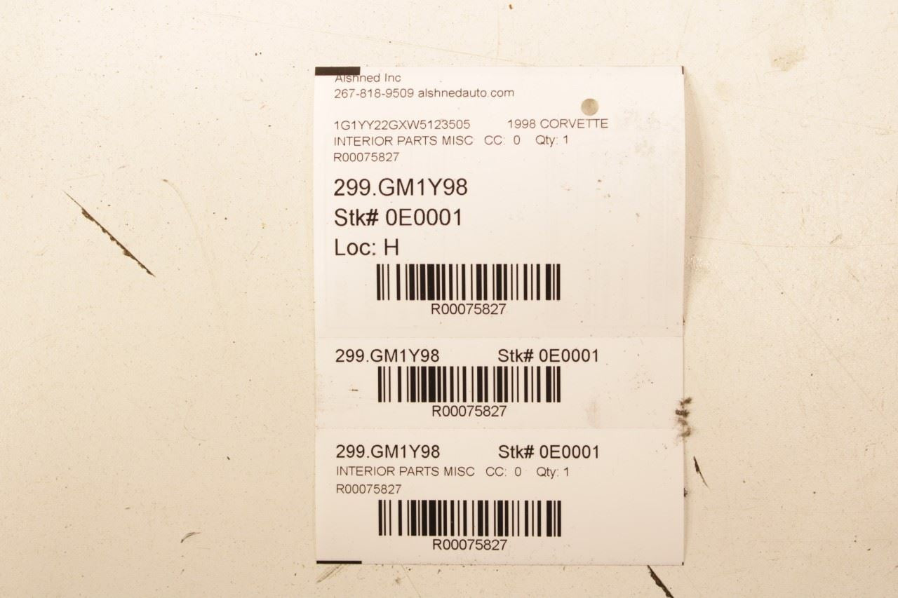 97-04 Chevrolet Corvette Right and Left Side Lower B-Pillar Trim Cover - Alshned Auto Parts