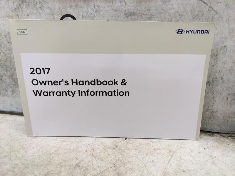 2017 Hyundai Sonata Owners Manual Set with Case HC10-EU74H OEM - Alshned Auto Parts