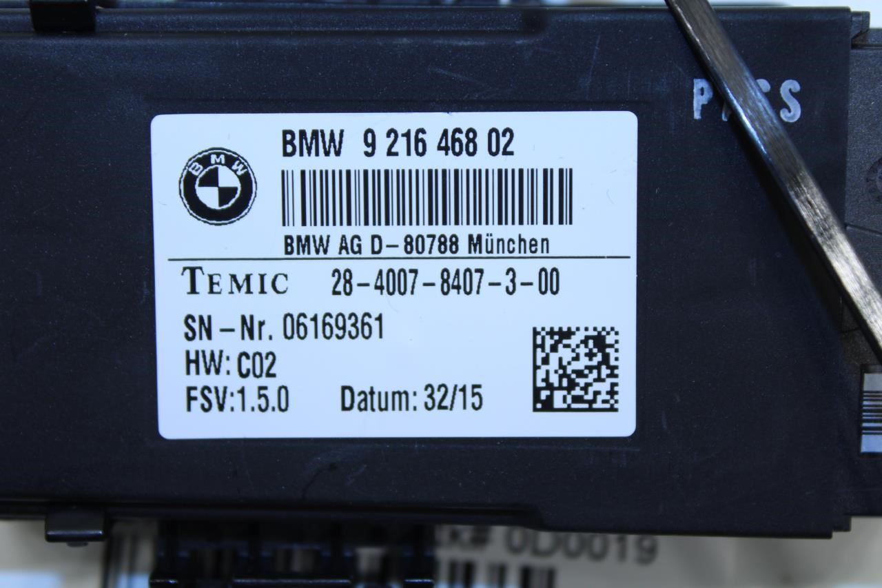 2014-2016 BMW 435I Gran Coupe xDrive Rear Seat Heated Control Module 921646802 - Alshned Auto Parts