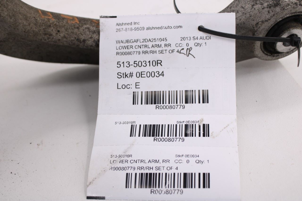 2010-16 Audi S4 Premium Plus AWD Rear RH Spindle Knuckle w/ Control Arms *ReaD*14