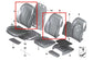 2014-18 BMW X5 xDrive35i Front Left Side Seat Backrest Upper Cushion w/ Headrest - Alshned Auto Parts