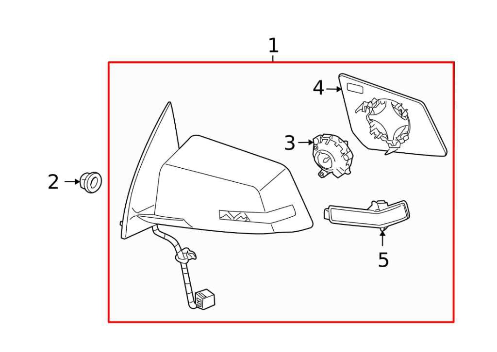 2009-2012, 2015-2017 GMC Acadia SLE-1 3.6L Passenger Right Side Rear View Mirror - Alshned Auto Parts