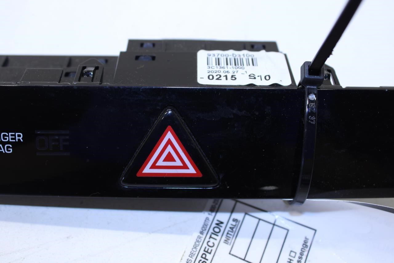 15-21 Hyundai Tucson Dash Hazard Light and Passenger Warning Switch 93700-D3100 - Alshned Auto Parts