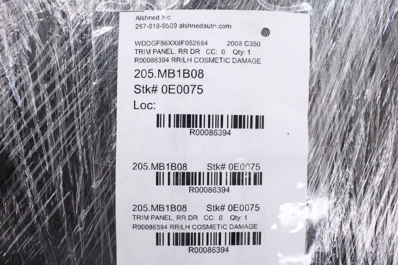 2008-14 Mercedes-Benz C350 Sport Rear Left Door Trim Panel 20473017629D88 *ReaD* - Alshned Auto Parts
