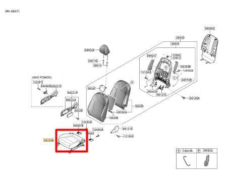 22-24 Hyundai Tucson SEL 2.5L AWD Front Seat Passenger Right Side Lower Cushion - Alshned Auto Parts