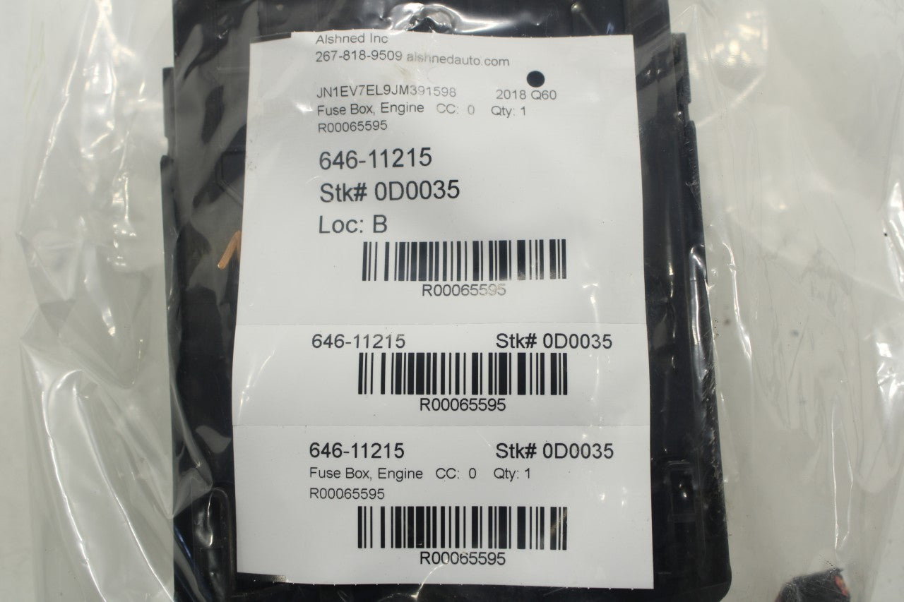 17-22 Infiniti Q60 Luxe 3.0L IPDM Engine Bay Junction Fuse Relay Box 284B9-4GB0A - Alshned Auto Parts