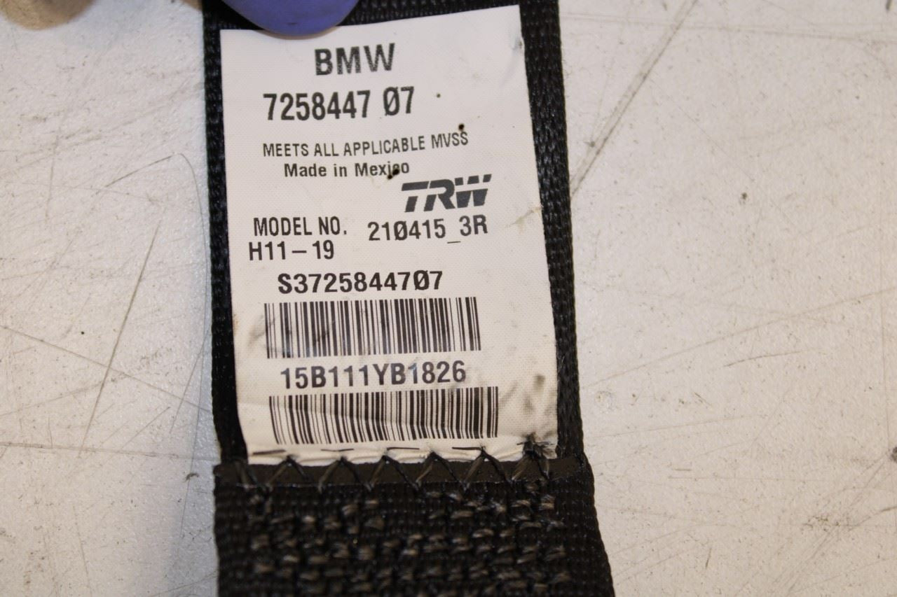 11-17 BMW X3 xDrive28i 2.0L AWD Rear Driver LH Side 2nd Row Seat Belt Retractor - Alshned Auto Parts