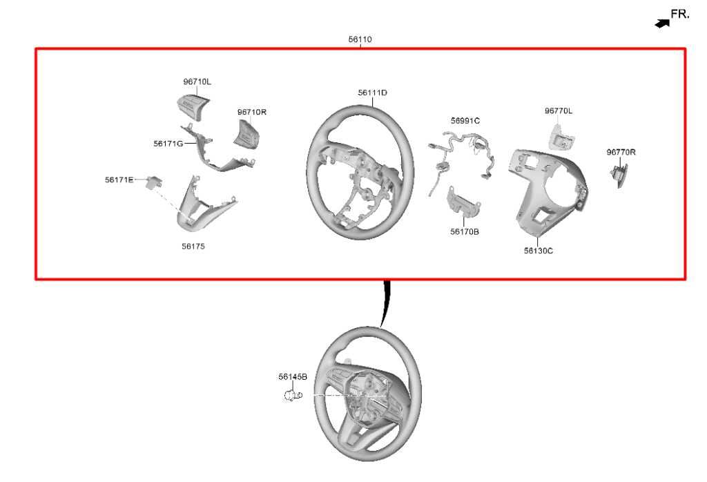 21-23 Hyundai Santa Fe SEL AWD Steering Wheel w/ Control Buttons 56100-S2AC0-NNB - Alshned Auto Parts