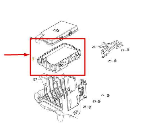 18-21 Jeep Grand Cherokee 3.6L Fuse Box Power Distribution Block 68425194AB OEM - Alshned Auto Parts