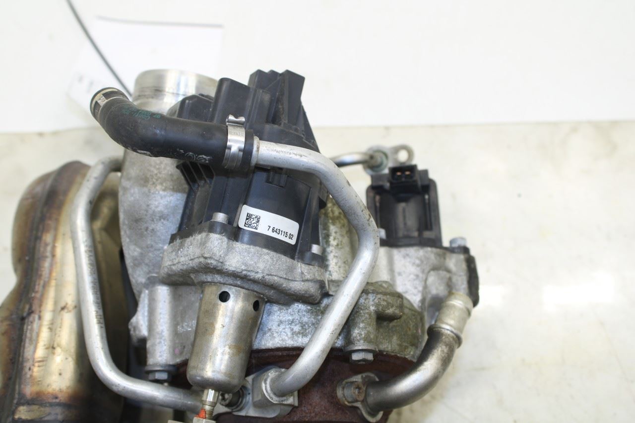 14-18 BMW X5 xDrive35i 3.0L AWD Engine Motor Turbocharger w Exhaust Manifold 87K - Alshned Auto Parts