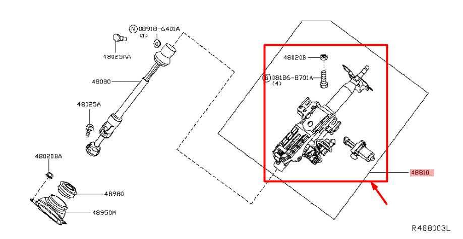 2017-2020 Infiniti QX60 Pathfinder Steering Column Assembly 48810-3JA1D OEM - Alshned Auto Parts