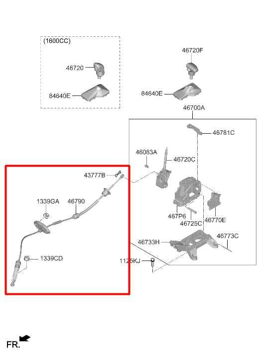 2021-25 Hyundai Elantra SE 2.0L Auto Transmission Gear Shift Lever Control Cable - Alshned Auto Parts