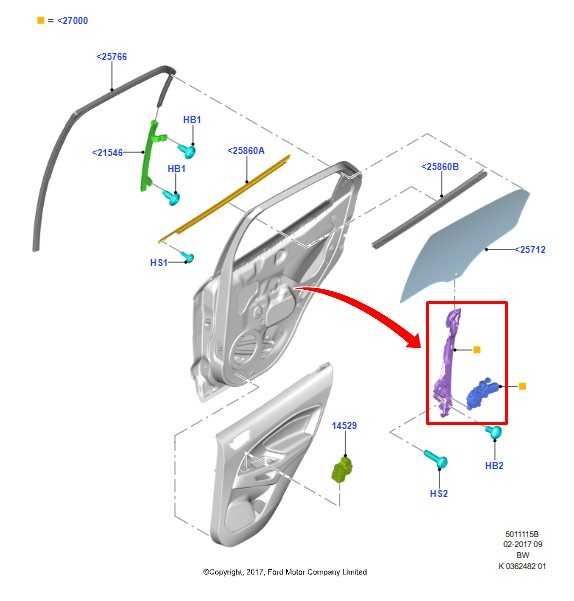 2018-2022 Ford EcoSport Rear Right Door Window Regulator w/ Motor GN15-A27000-HB - Alshned Auto Parts